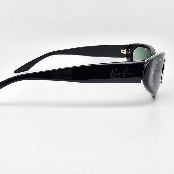 Ray-Ban B&L W1924 XYAO Black Frame G-15 Green Glass Lens Cat Eye Sunglasses 55mm main image 8